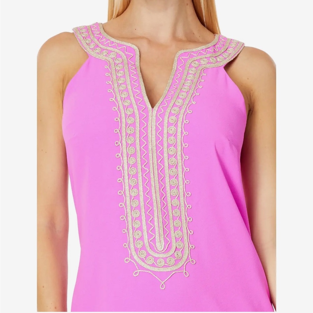 NWT: Lilly Pulitzer Sandrah Embroidered Maxi, wild fuchsia, size 14